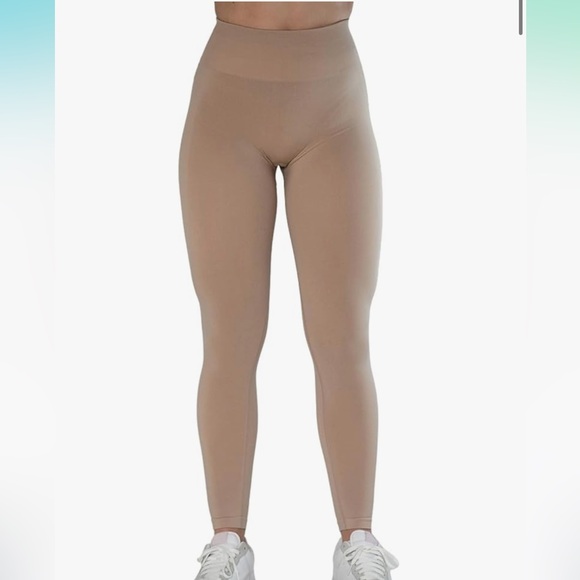 AUROLA Workout Leggings Seamless Scrunch Tights Tummy Control Gym Fitness NWOT. - Picture 4 of 12